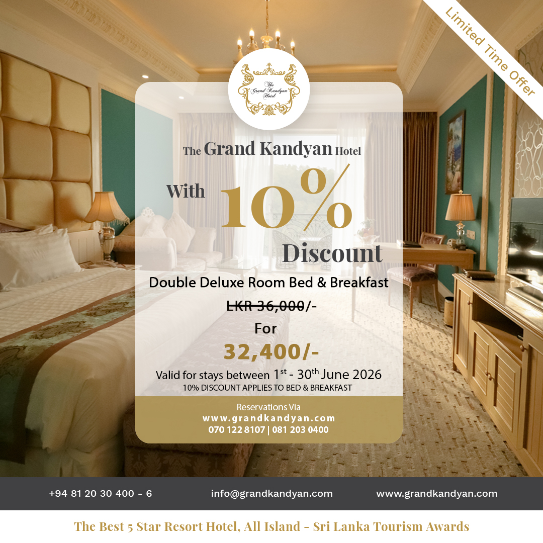10% discount on B&B Double Duluxe Room