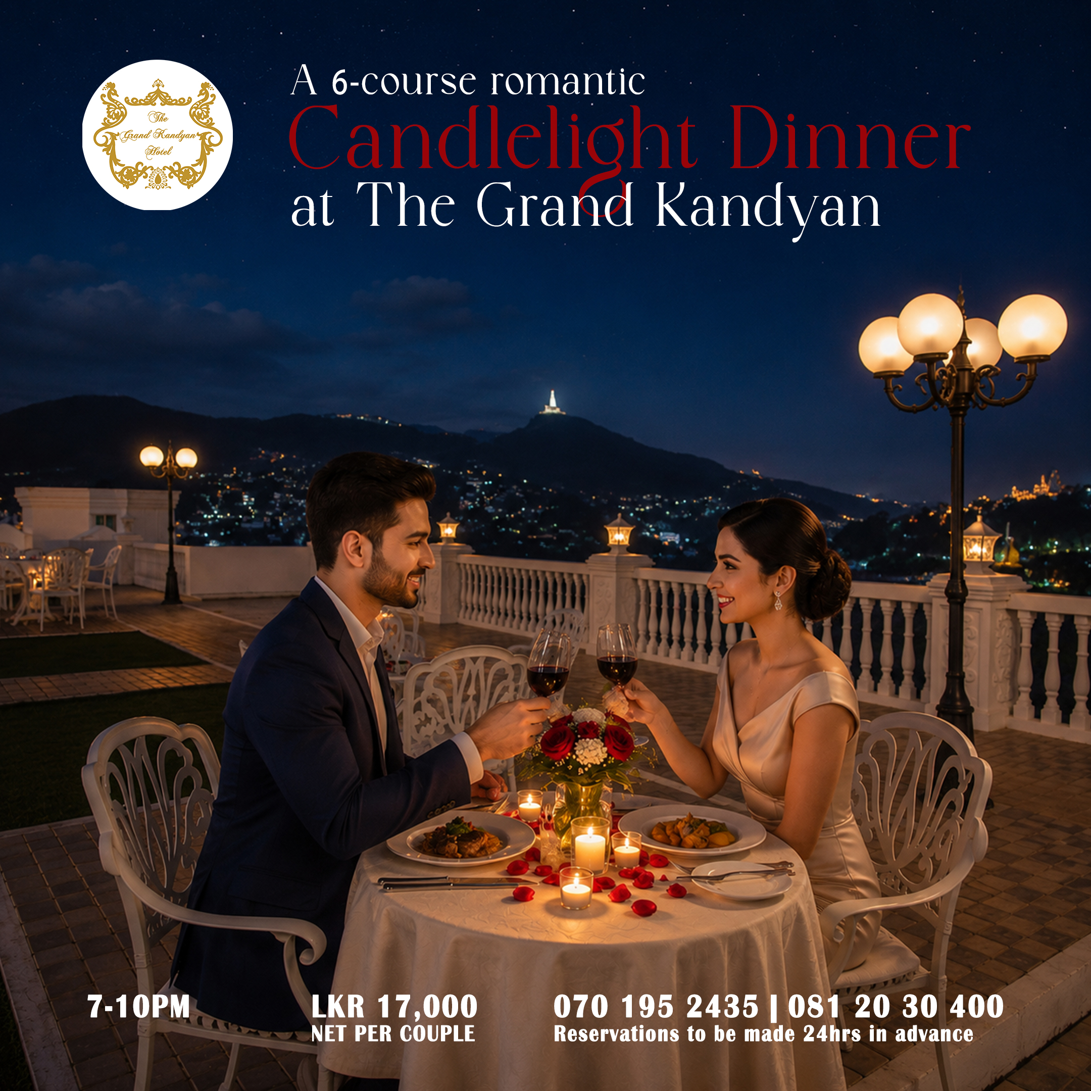 Ignite the spark of romance under the starlit Kandy sky